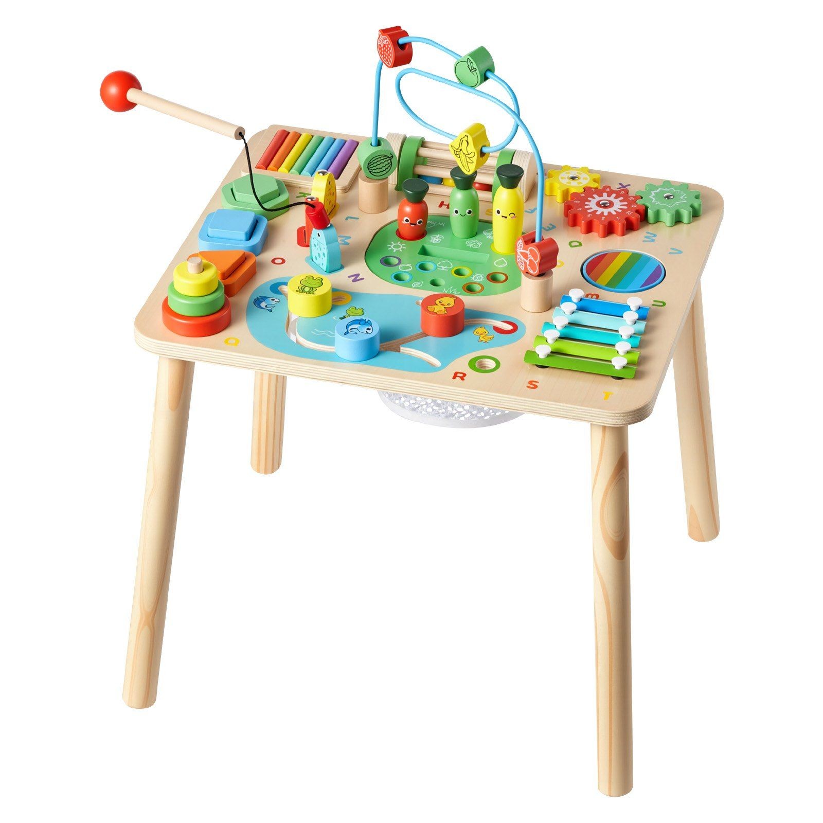13in1 Wooden Activity Montessori Table for Ages 1-3 Years Toddlers