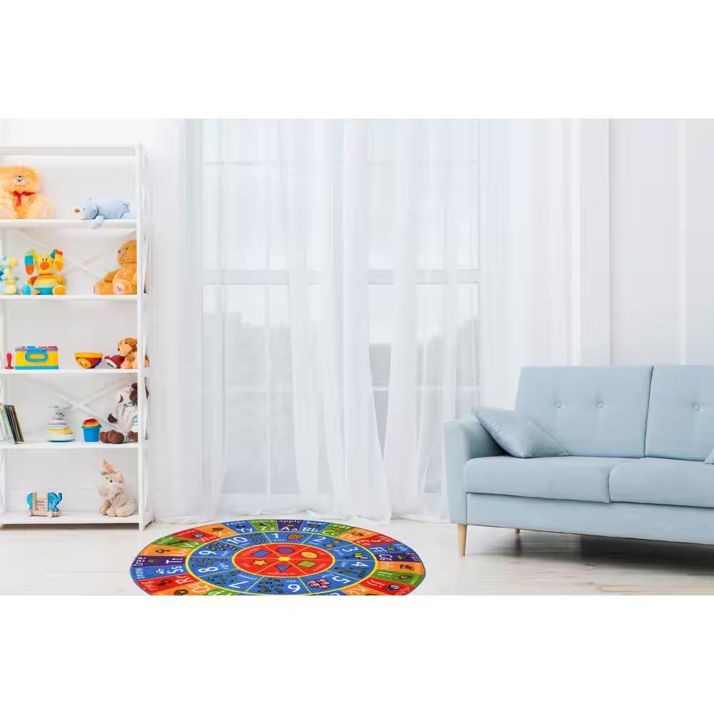 Multi-Color Boy Girl Kids Nursery Playroom Educational Learning ABC Alphabet, Nu