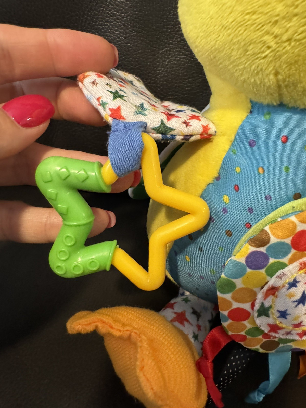 New World of Eric Carle Developmental Plush Duck Baby Toy Rattle Sensory