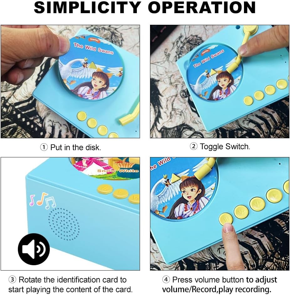 Audible Educational Toy with Music for Toddlers Age 1-5, 96 Songs Stories Cards