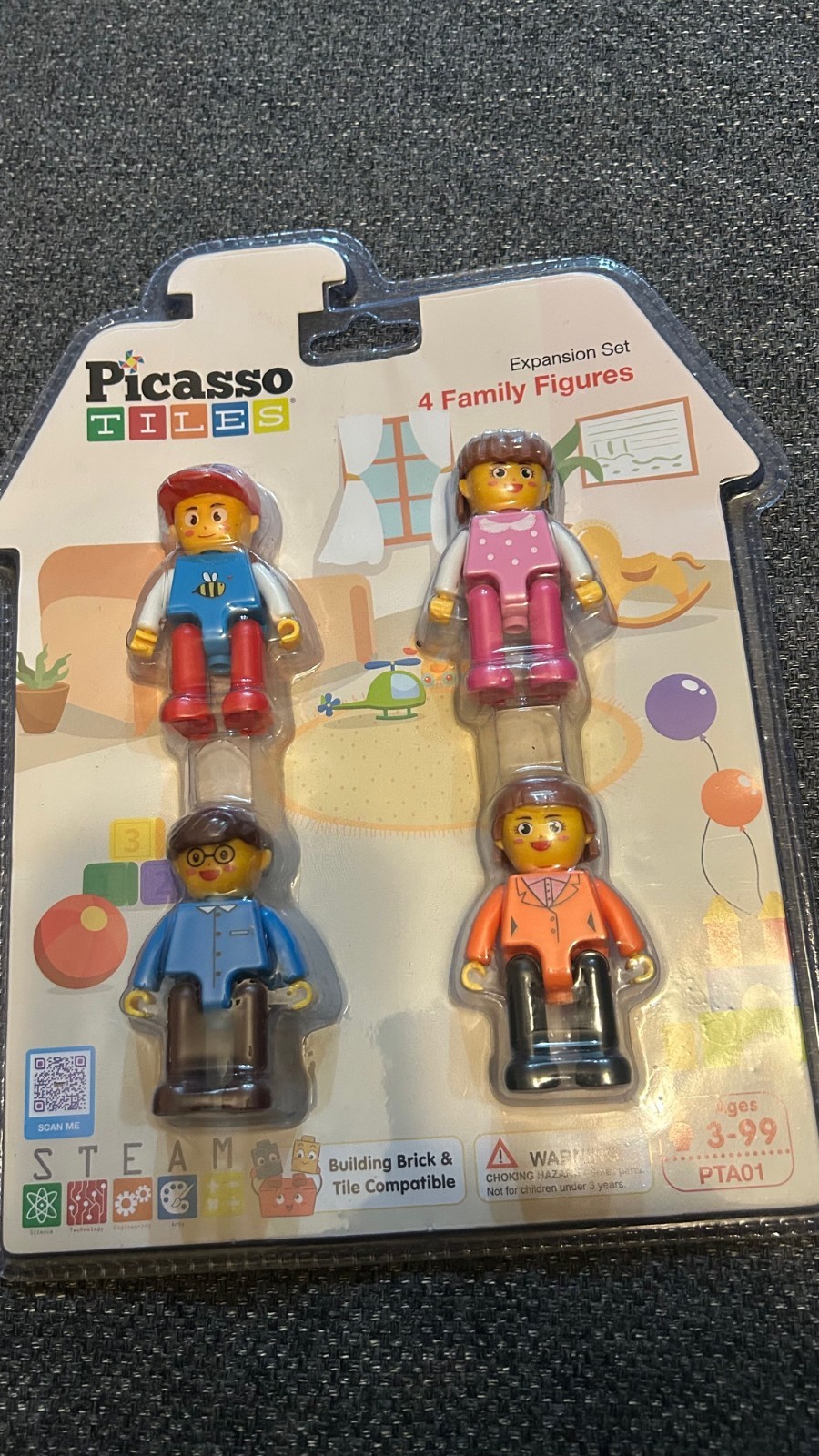 4-Pack Magnetic Family Action Figures – Fun & Educational STEM Toy for Ages 3+