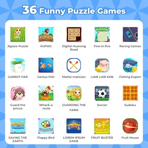 Smart Watch for Kids, Kids Watch Boys Girls with 36 Games Alarm Touchscreen