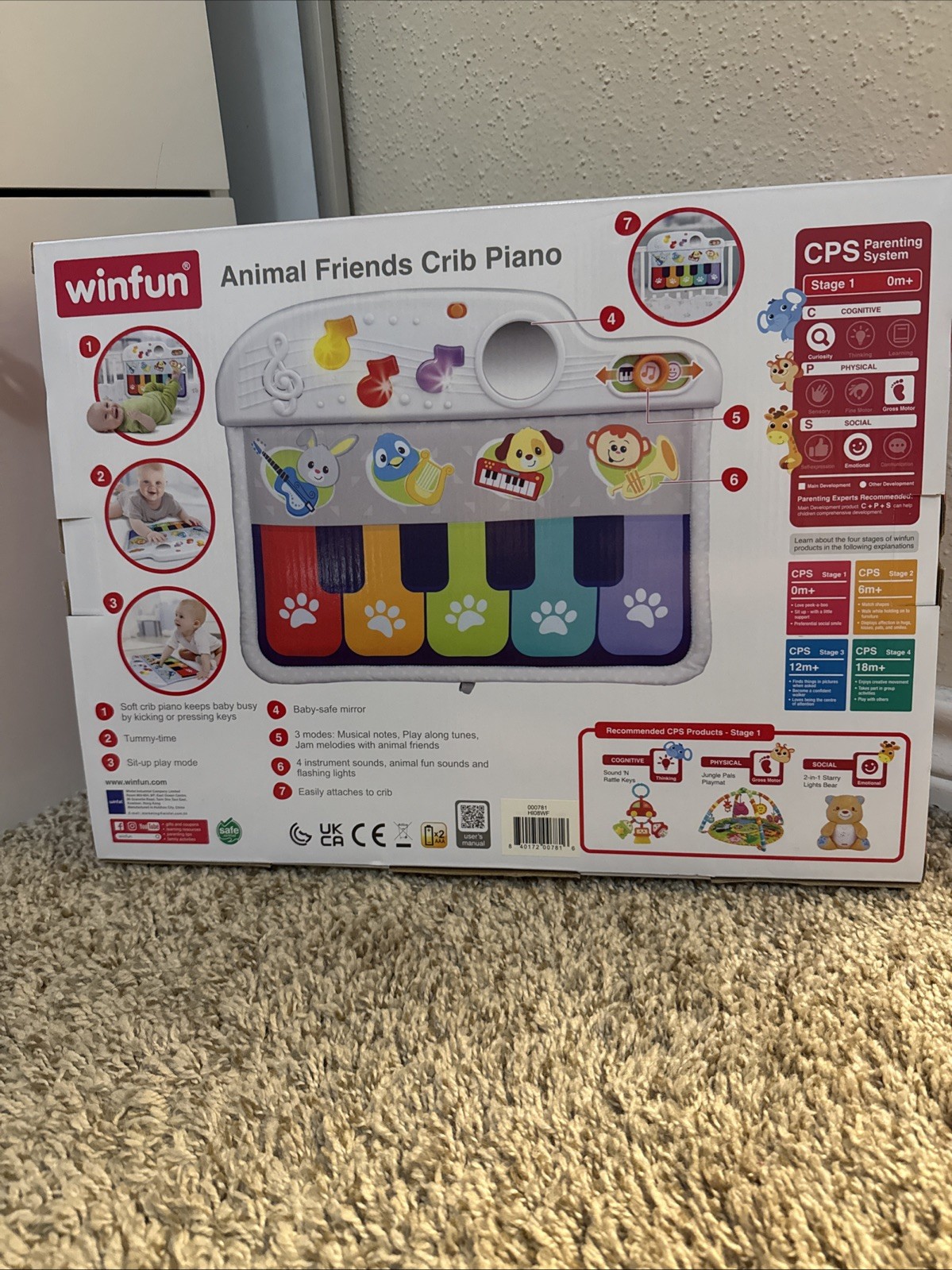 Juguete Para Bebés Sit And Play Animal Friends Crib Piano