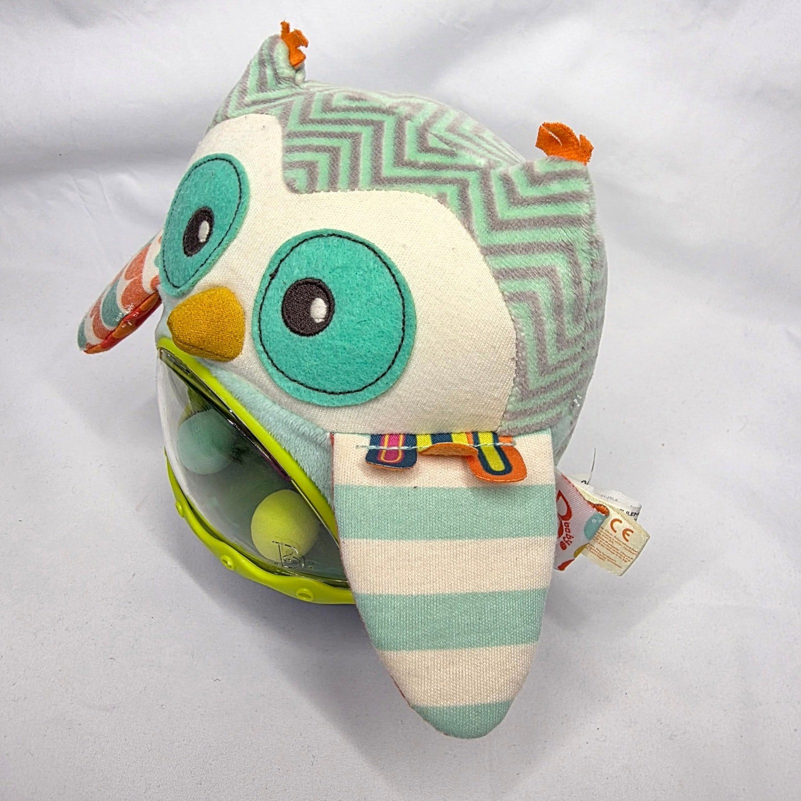 B. Toys Hooty-Hoo Wobble Toy Unisex OS Multicolor Owl Sensory Musical Rattle