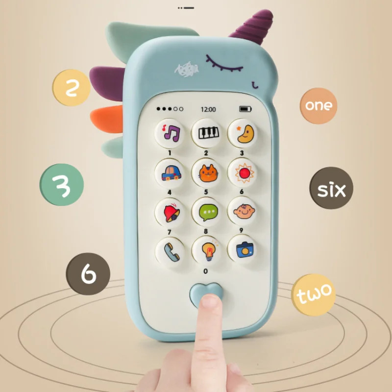 Baby Phone Toy Music Sound Teether Educational Infant Early Learning Gift